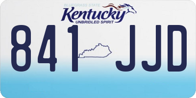 KY license plate 841JJD