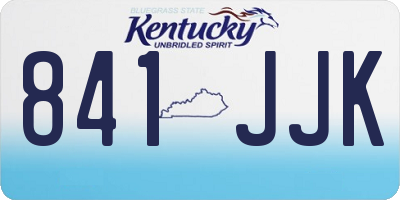 KY license plate 841JJK