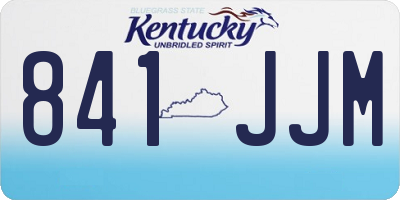 KY license plate 841JJM