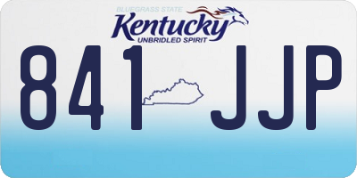 KY license plate 841JJP