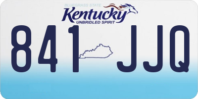 KY license plate 841JJQ