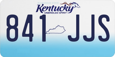 KY license plate 841JJS