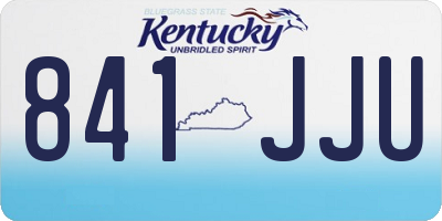 KY license plate 841JJU