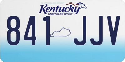 KY license plate 841JJV