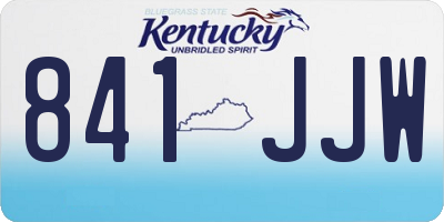 KY license plate 841JJW