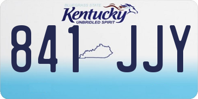 KY license plate 841JJY