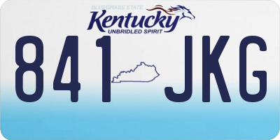 KY license plate 841JKG