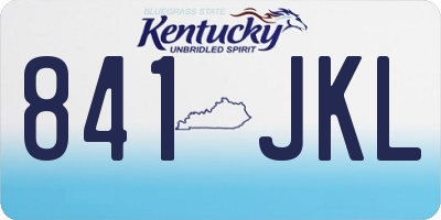 KY license plate 841JKL