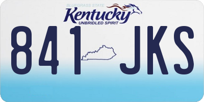 KY license plate 841JKS