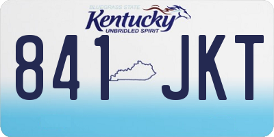 KY license plate 841JKT