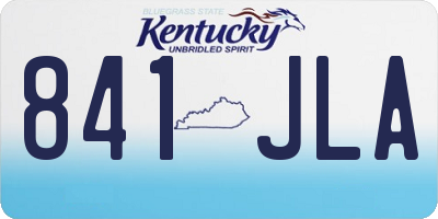KY license plate 841JLA