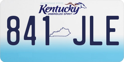 KY license plate 841JLE