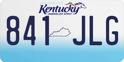 KY license plate 841JLG
