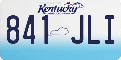 KY license plate 841JLI