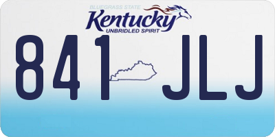 KY license plate 841JLJ