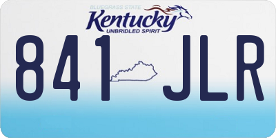 KY license plate 841JLR