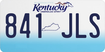 KY license plate 841JLS