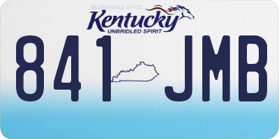 KY license plate 841JMB