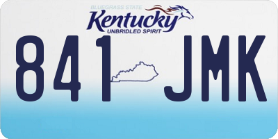 KY license plate 841JMK