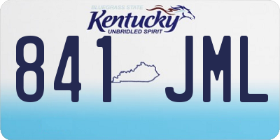 KY license plate 841JML