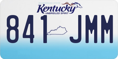 KY license plate 841JMM