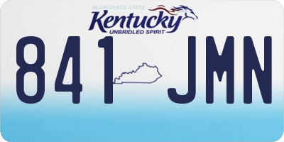 KY license plate 841JMN