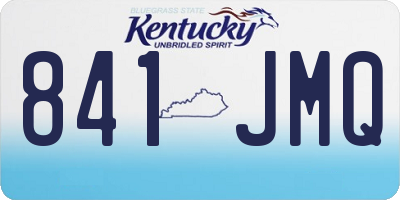 KY license plate 841JMQ