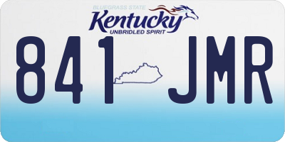 KY license plate 841JMR