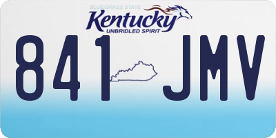 KY license plate 841JMV