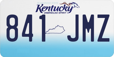 KY license plate 841JMZ