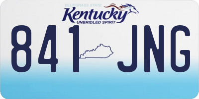 KY license plate 841JNG