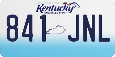 KY license plate 841JNL