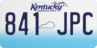 KY license plate 841JPC