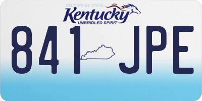 KY license plate 841JPE