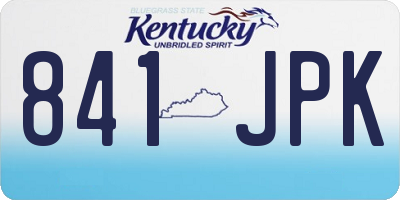 KY license plate 841JPK
