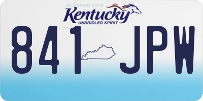 KY license plate 841JPW
