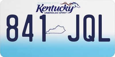KY license plate 841JQL