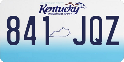 KY license plate 841JQZ