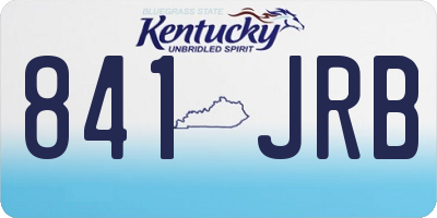 KY license plate 841JRB