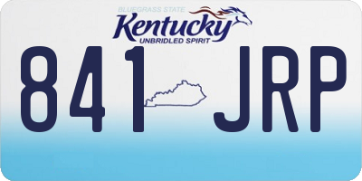 KY license plate 841JRP