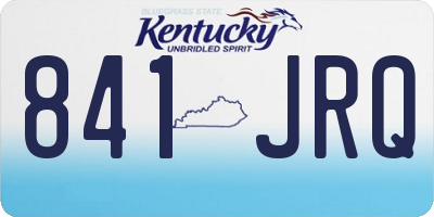 KY license plate 841JRQ