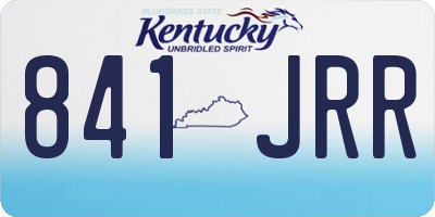 KY license plate 841JRR
