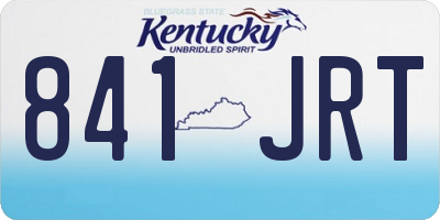 KY license plate 841JRT