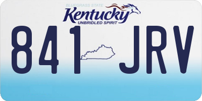 KY license plate 841JRV
