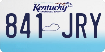 KY license plate 841JRY