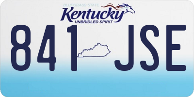 KY license plate 841JSE
