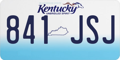 KY license plate 841JSJ