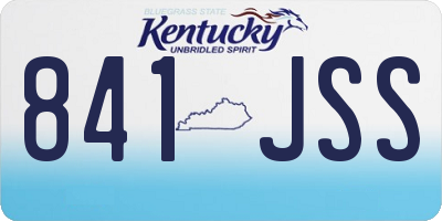 KY license plate 841JSS