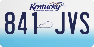 KY license plate 841JVS