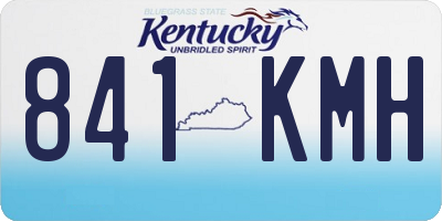 KY license plate 841KMH